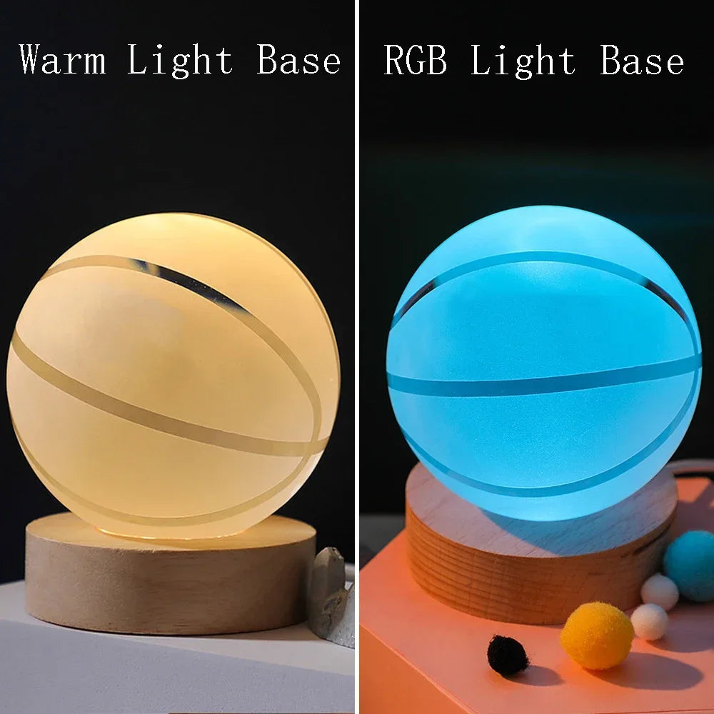 ChillShopᵀᴹ 3D Crystal Ball Night Light – Solar System Globe Lamp