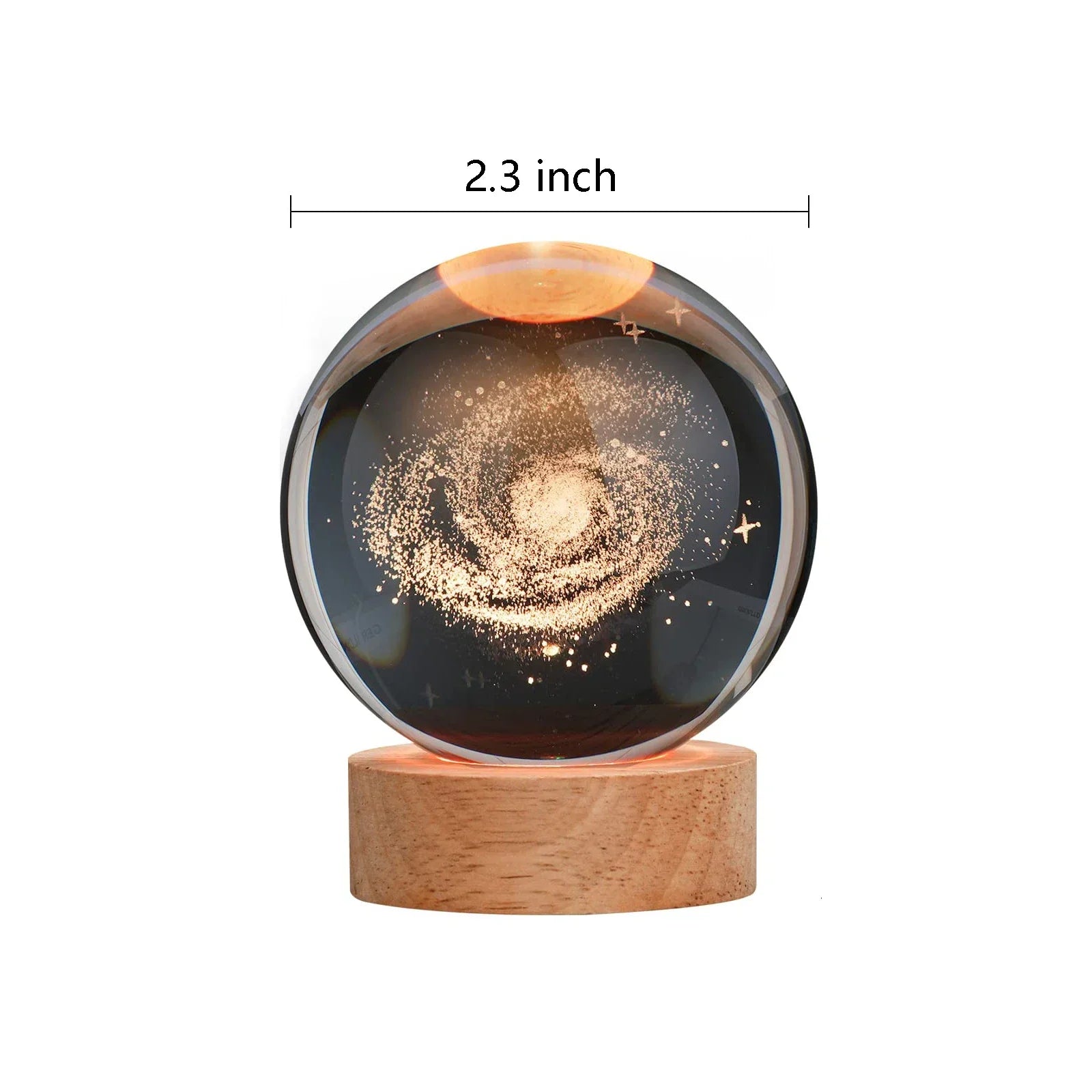 ChillShopᵀᴹ 3D Crystal Ball Night Light – Solar System Globe Lamp